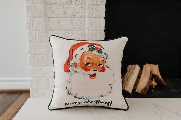 Flamingo christmas pillow cheap