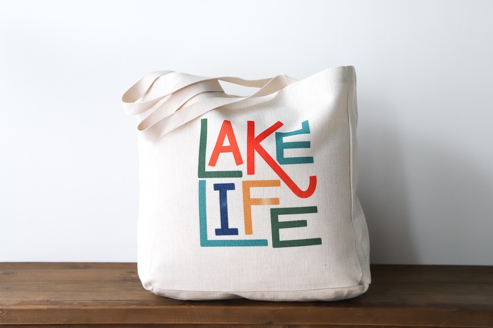 Lake Canvas Tote