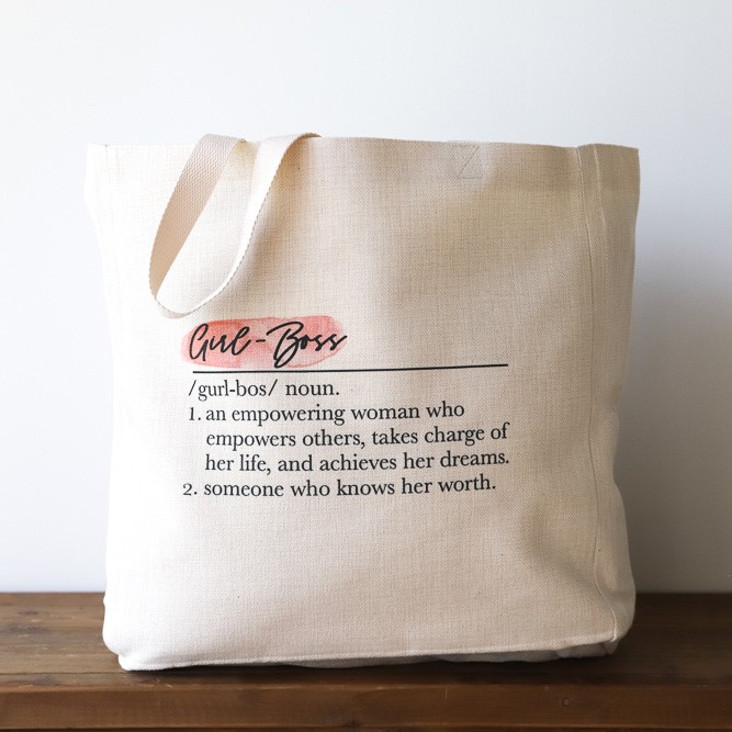 Girl Boss Definition Tote