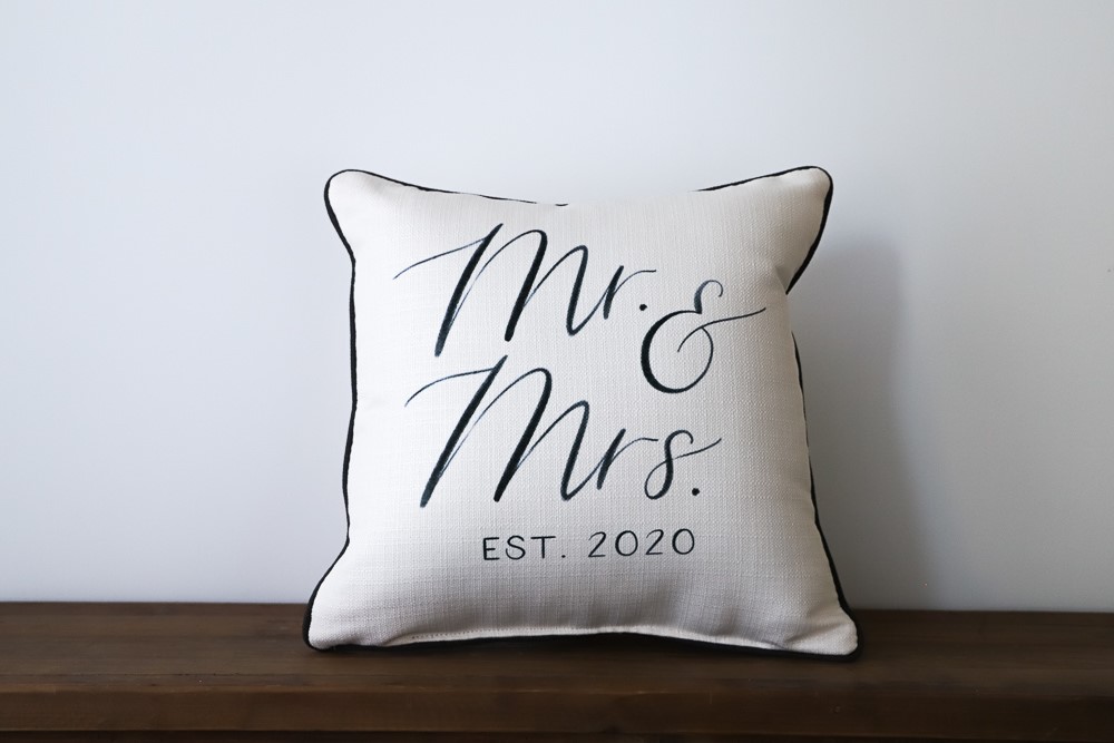 Dreamer Mr. & Mrs. Established Pillow TXT0638