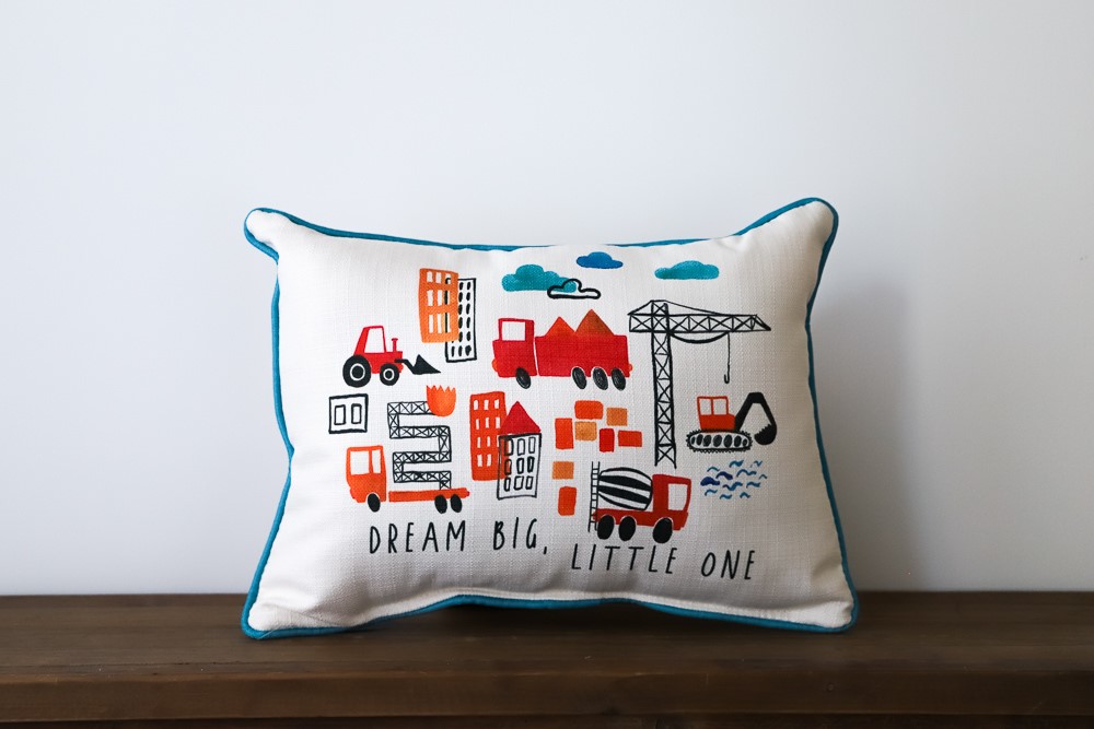 Dream Big Work Trucks Pillow CHI0117