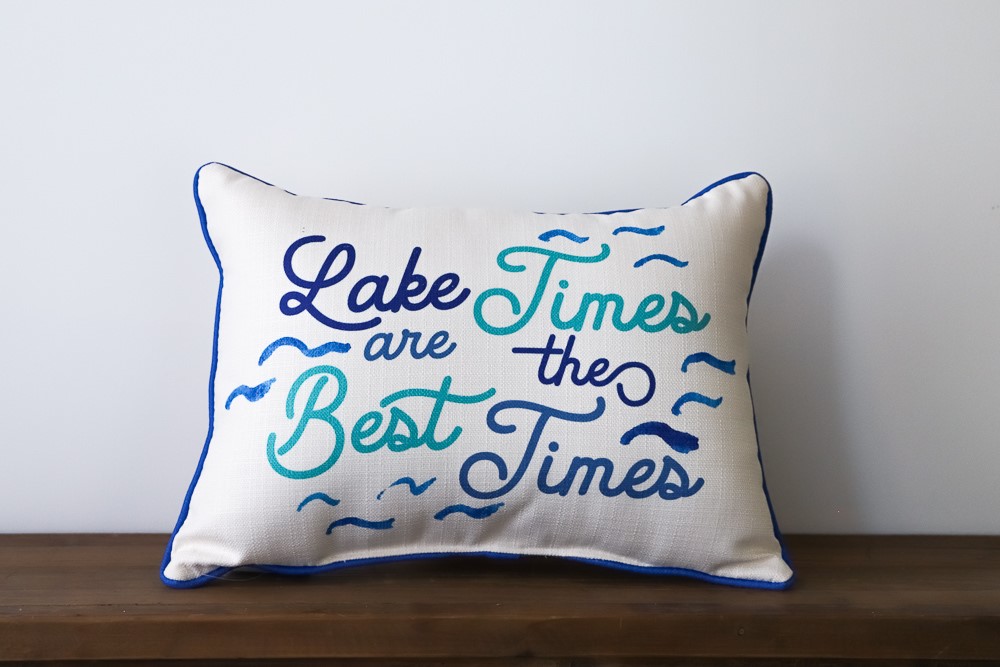 Lake Times Pillow TXT0632