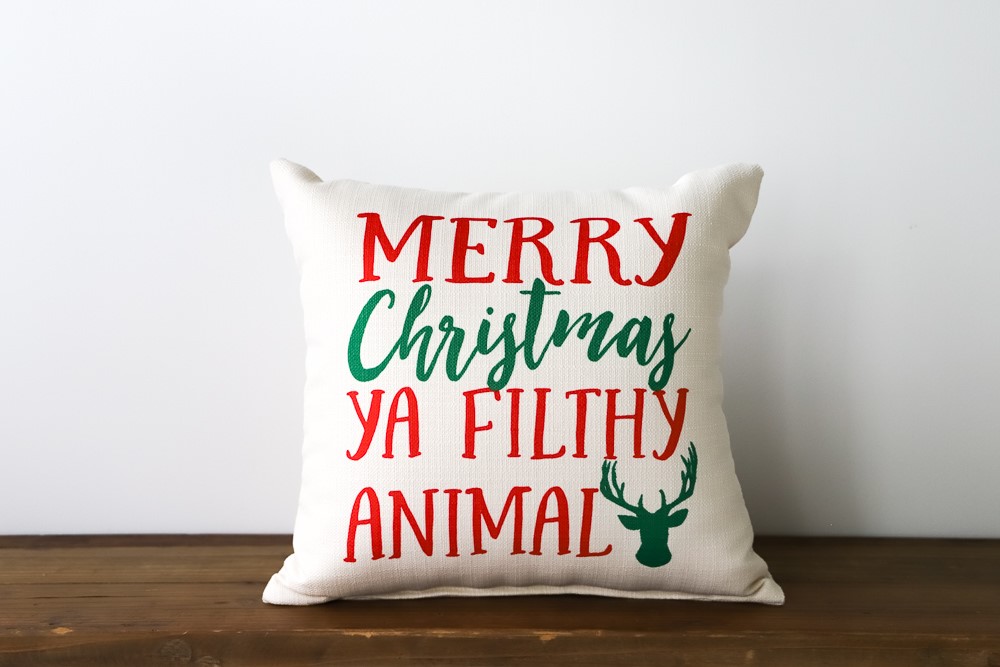 Merry State Christmas Pillow | Little Birdie