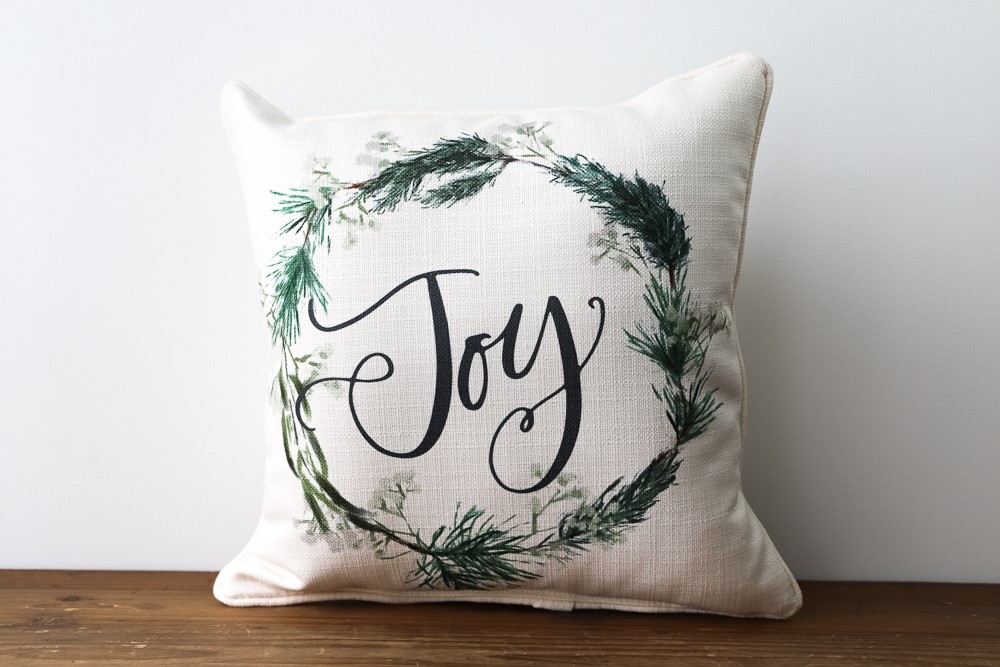 Joy Evergreen Pillow CHR0110
