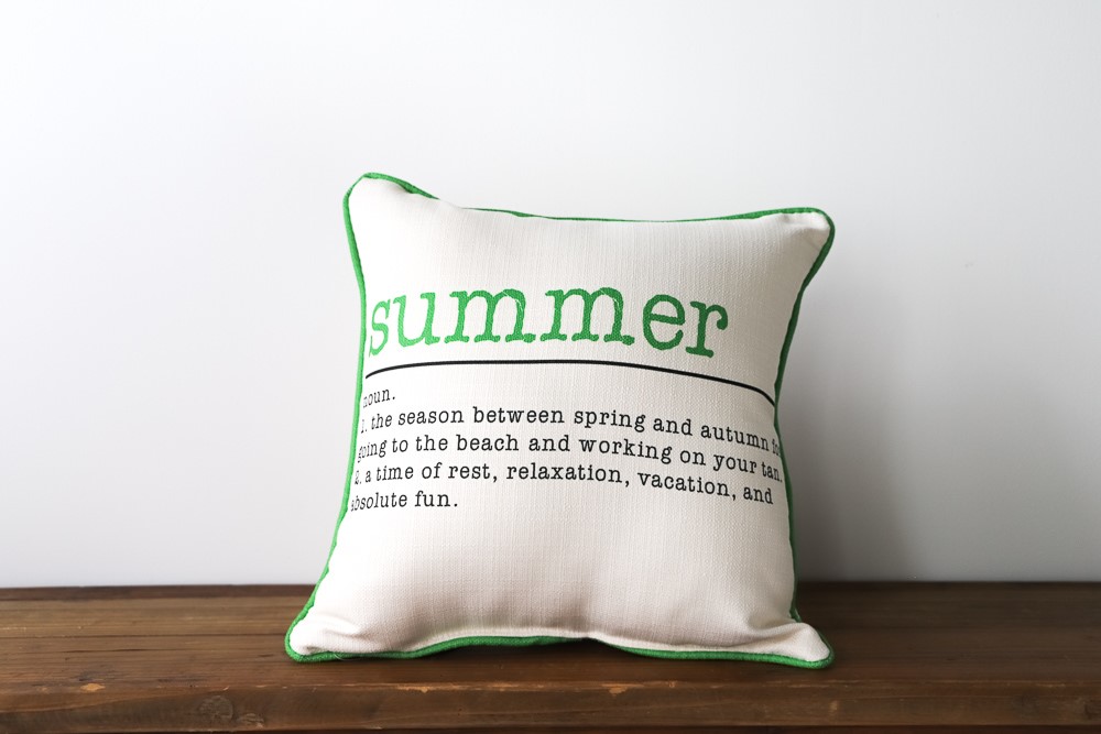 Summer Definition Pillow TXT0067