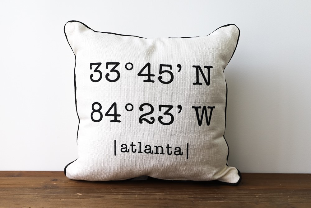 Square Typewriter Coordinates Pillow STE0087