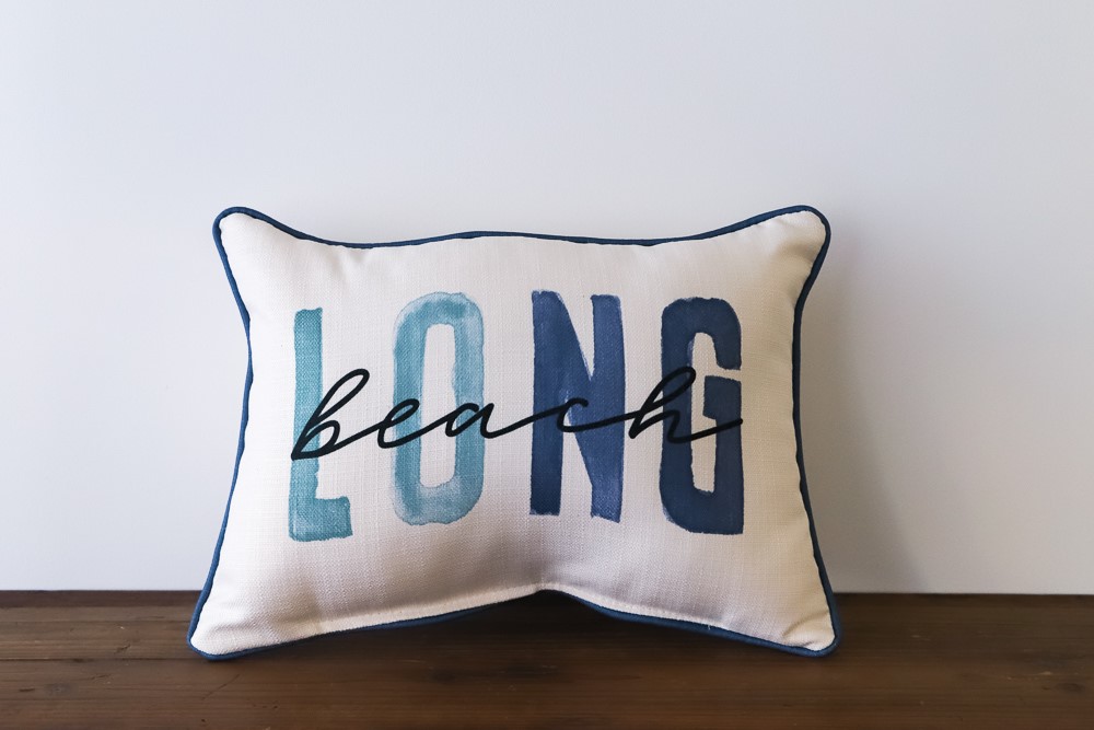 Blue Tones City State Pillow STE0143