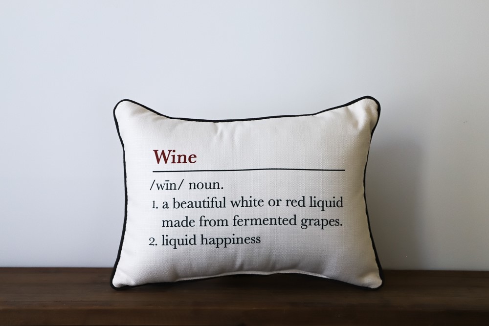 Wine Definition Pillow TXT0651