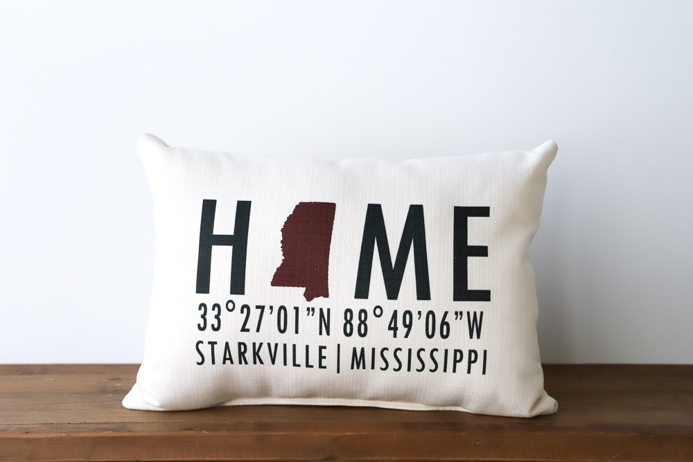 Home Starkville Coordinates Pillow STE0045MSU