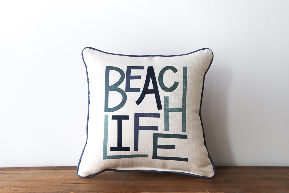 Beach Life Pillow TXT0680