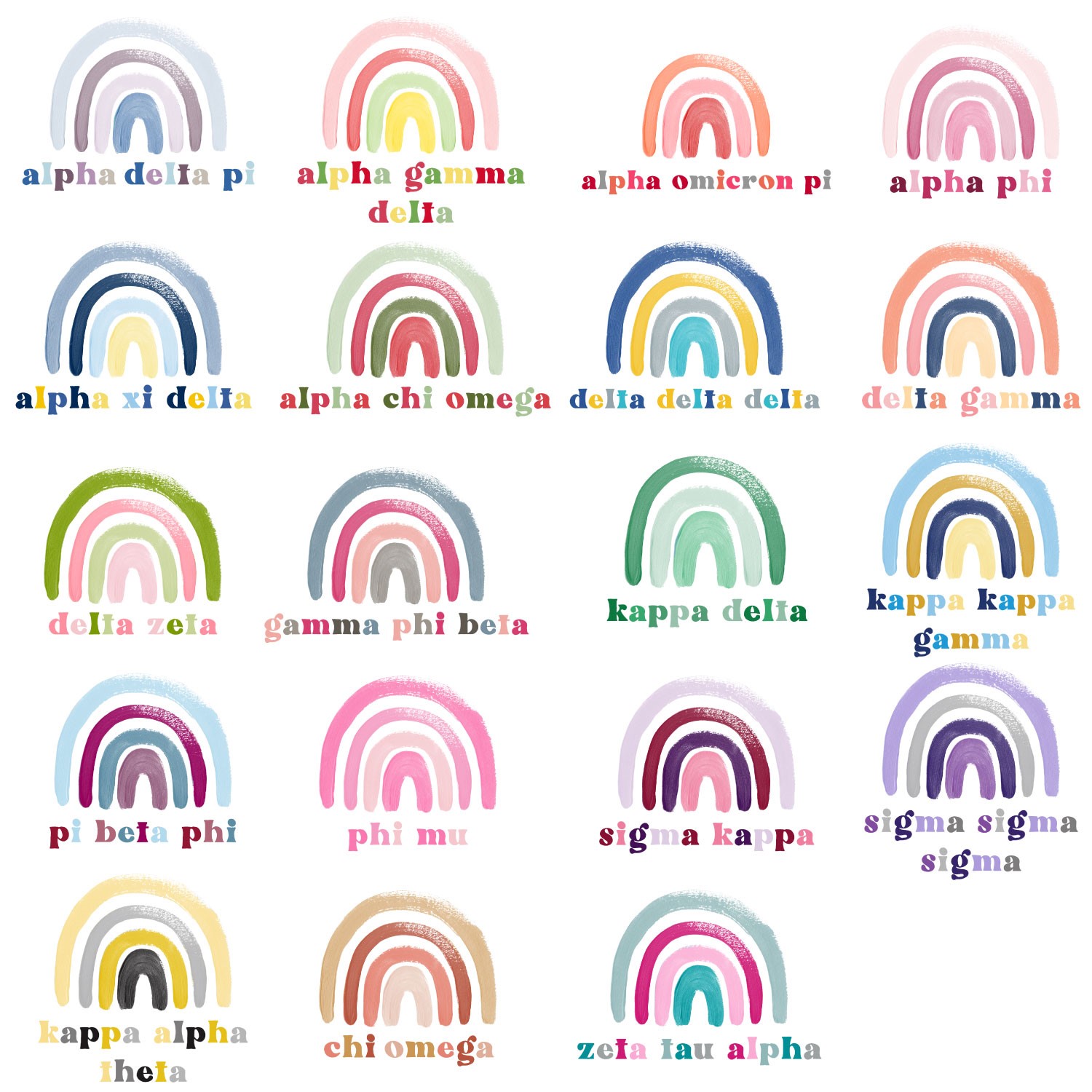 Rainbow Sorority Tote SOR0030BAG