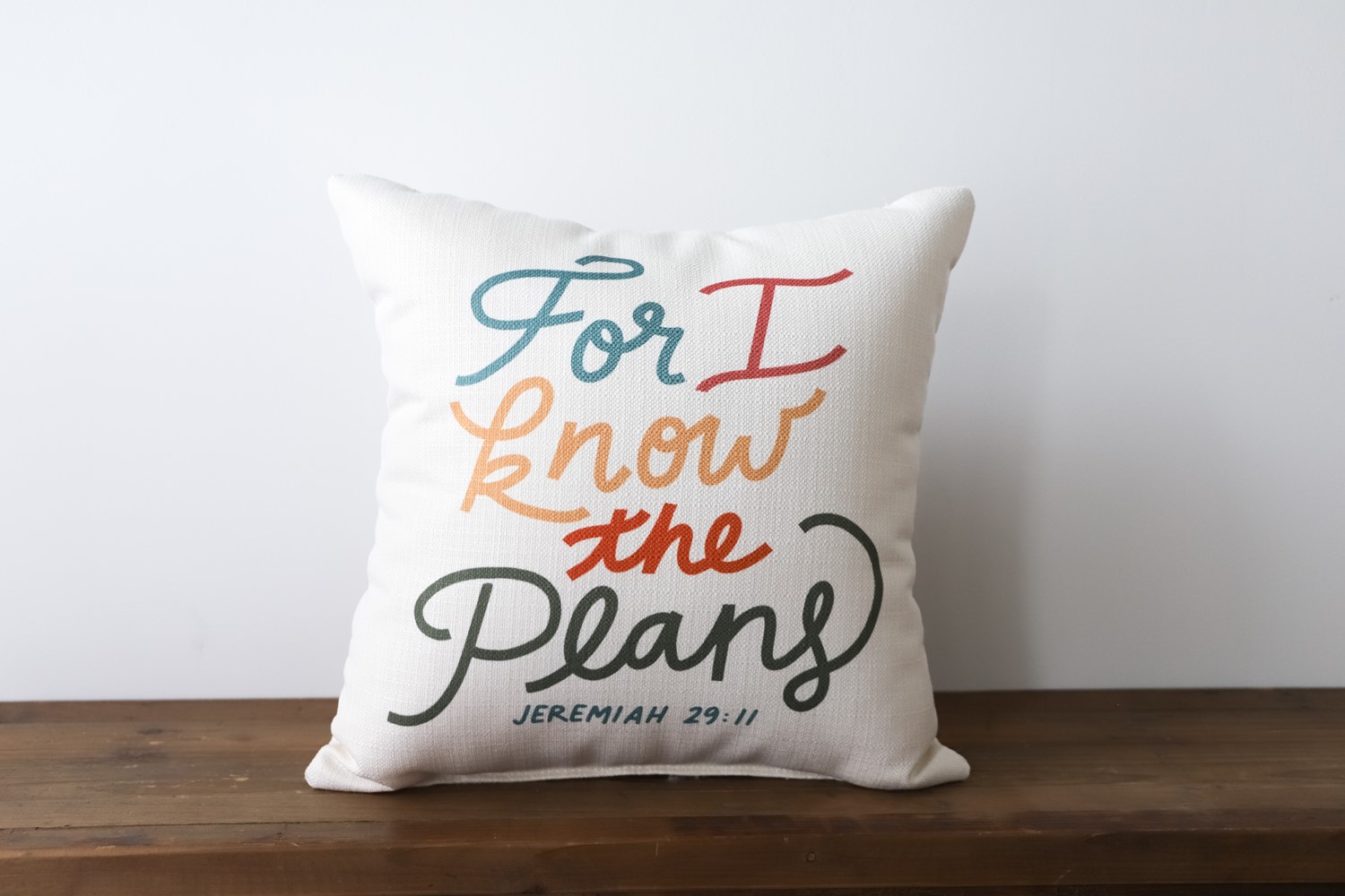 For I Know the Plans Multi Pillow TXT0739