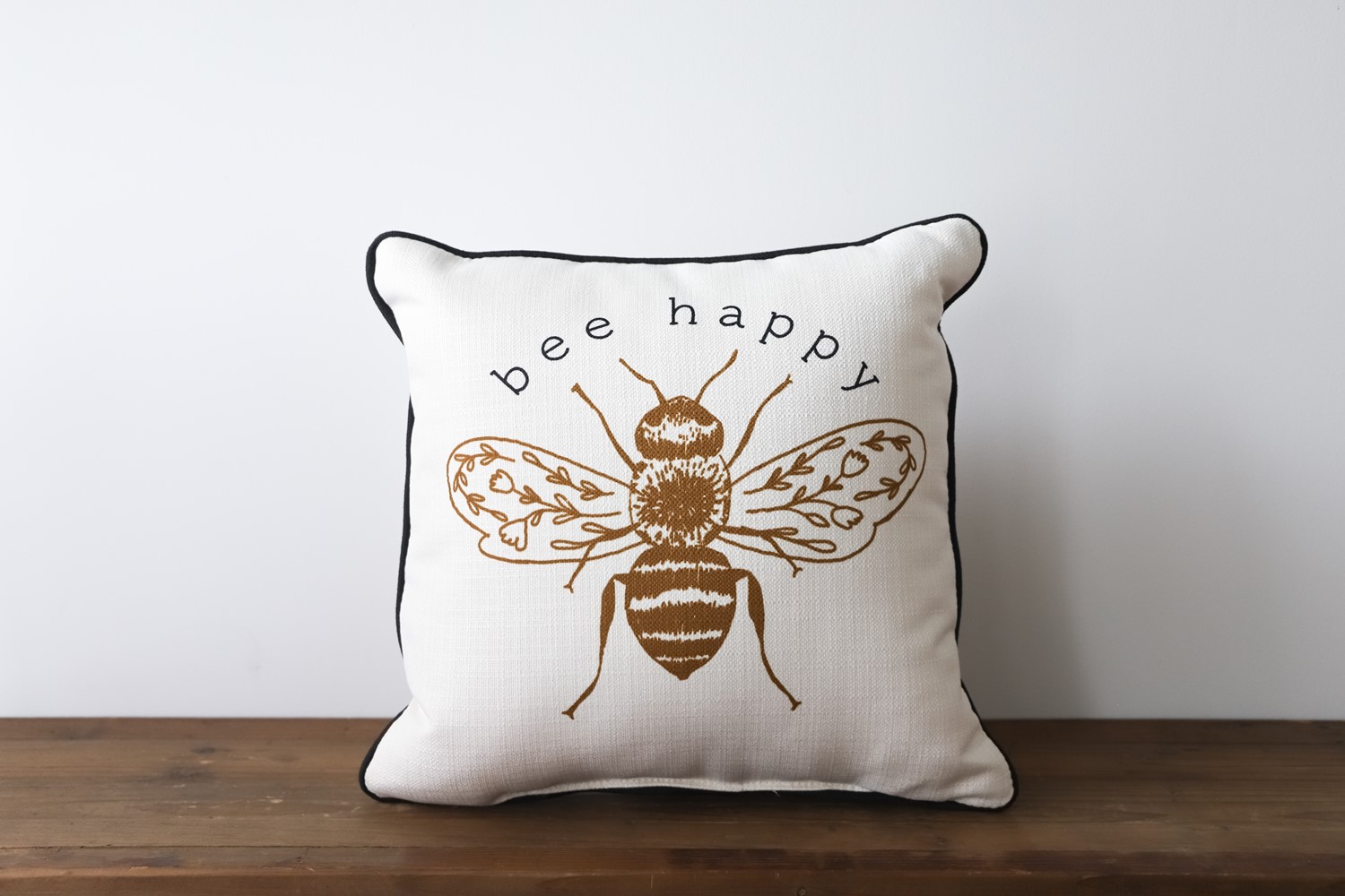 Bee Pillow / Honey Bee Decor / Daisy Pillow / Bee Cushion