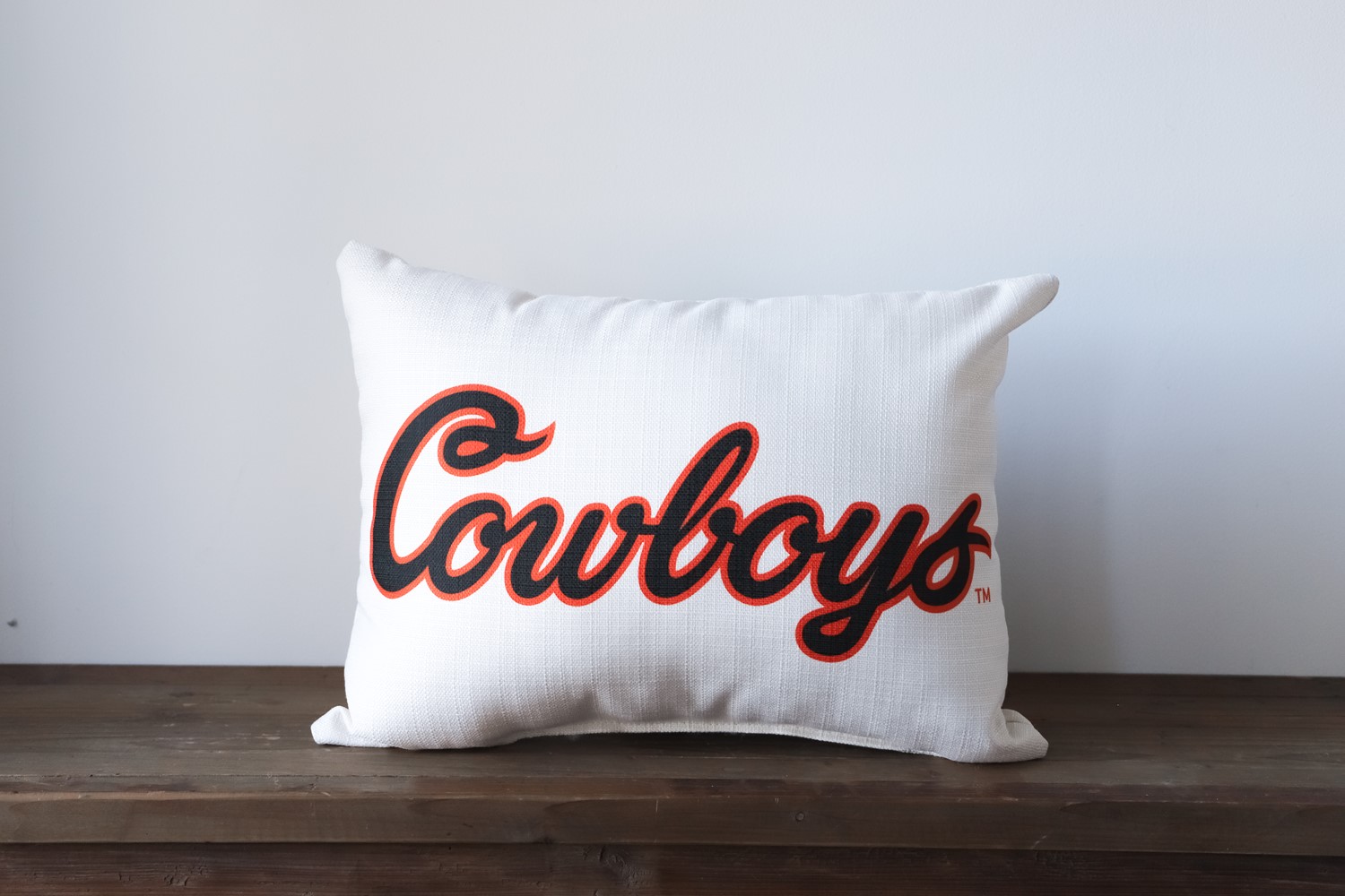 Cowboys Rectangle Logo Pillow OSU0002