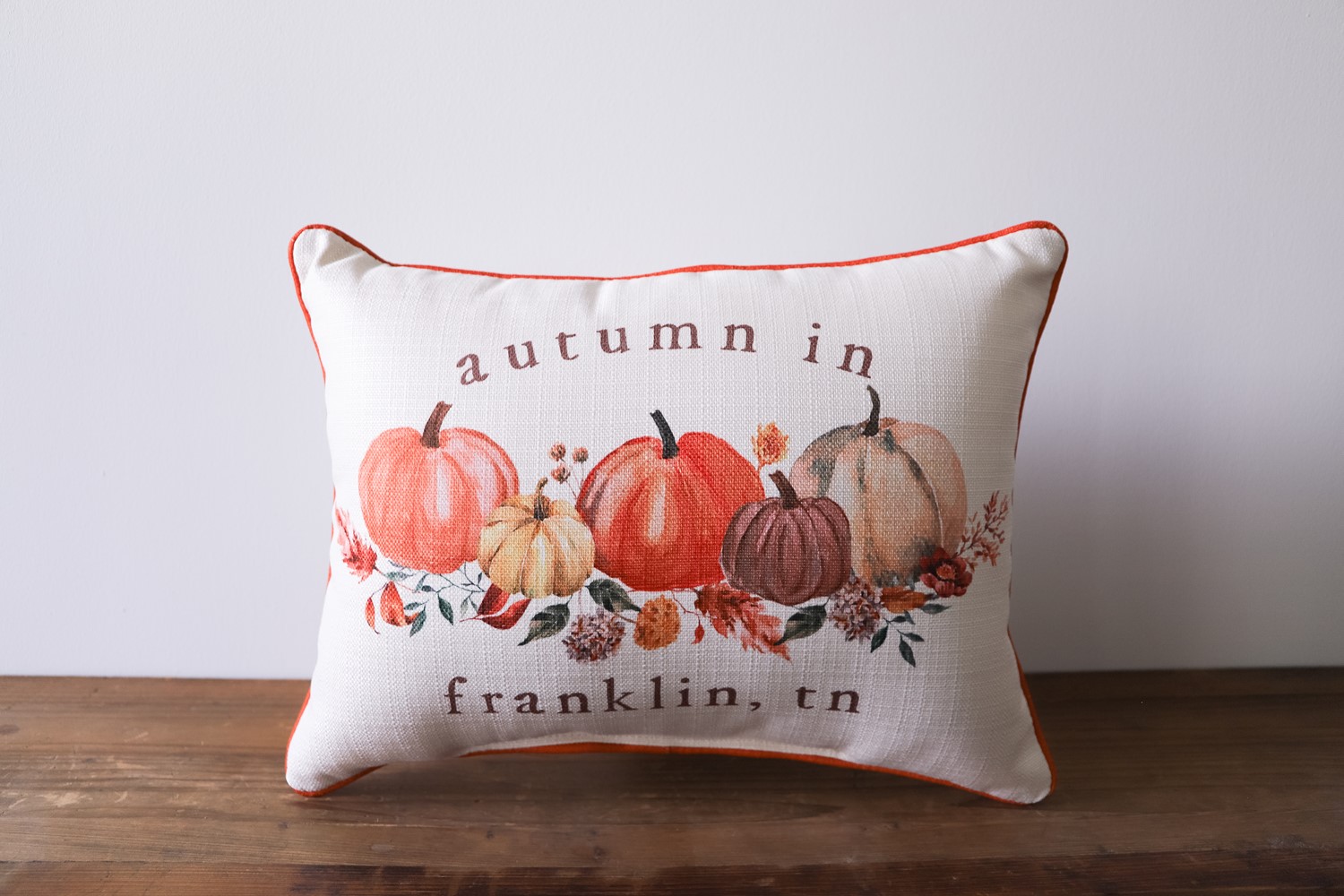 Autumn Pumpkin Hometown Pillow FAL0122