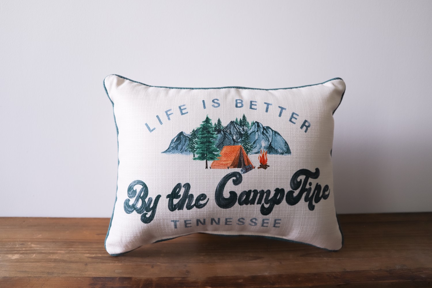 Life is Better by the Campfire Pillow TXT0797