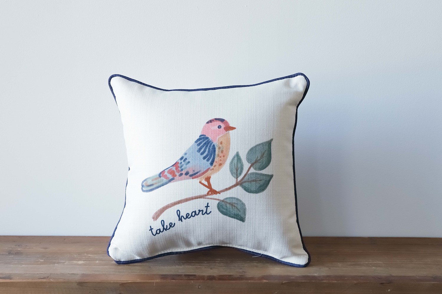 Blue bird pillow hotsell