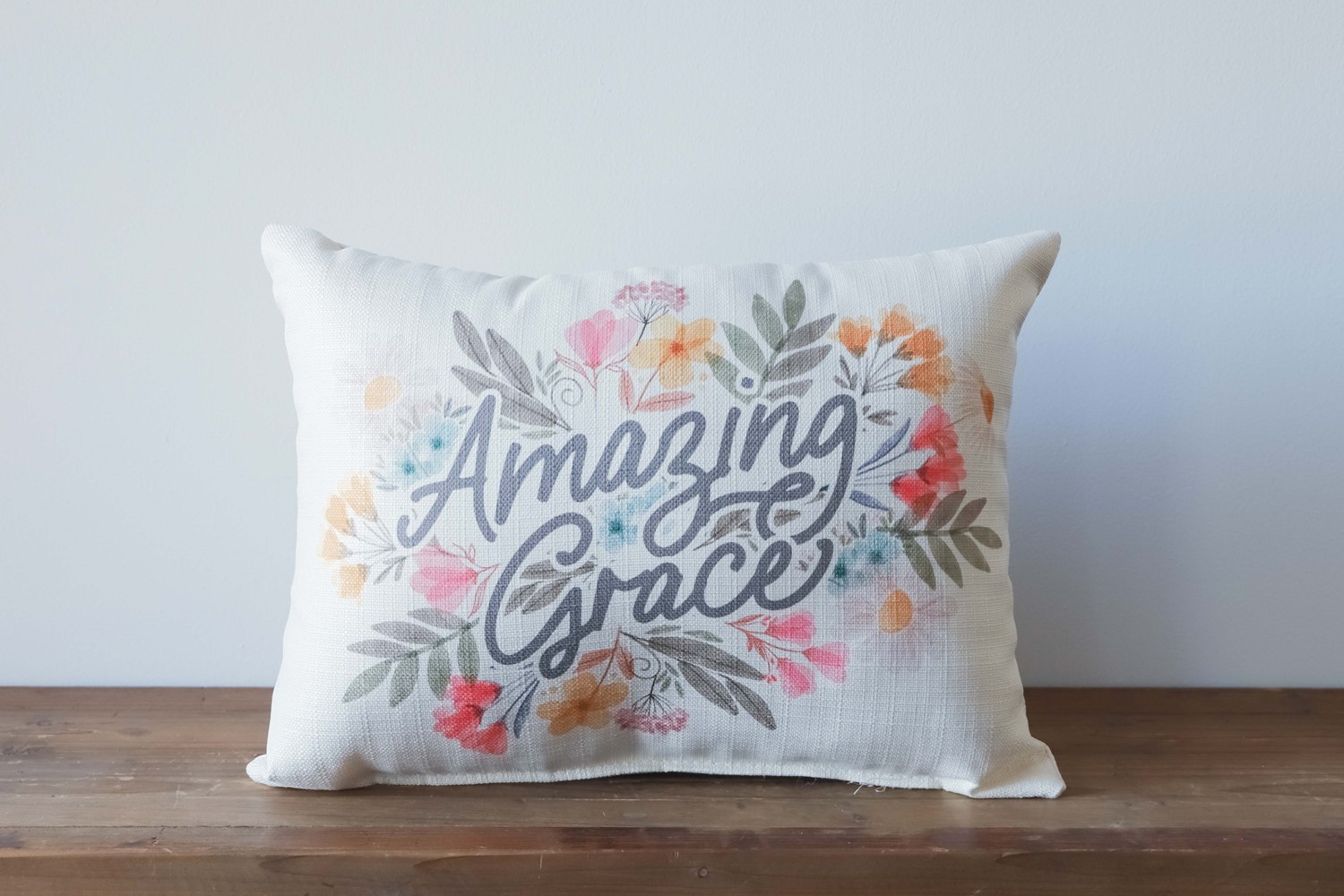 Amazing Grace Botanical Pillow TXT0828