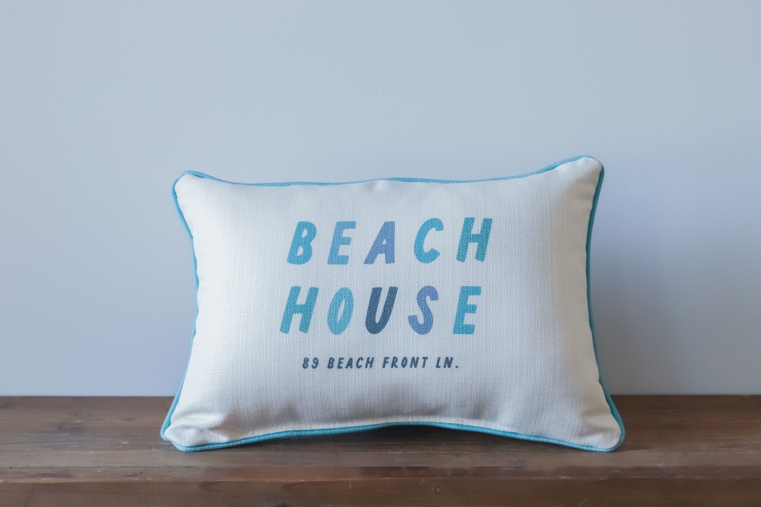 Our Beach House Address Pillow STE0697