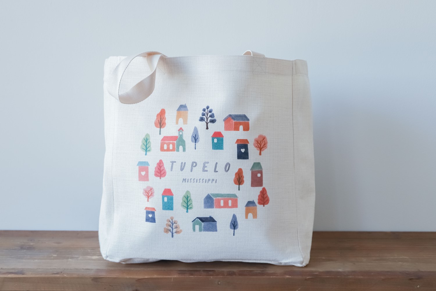 Charming Hometown Square Tote STE0680BAG