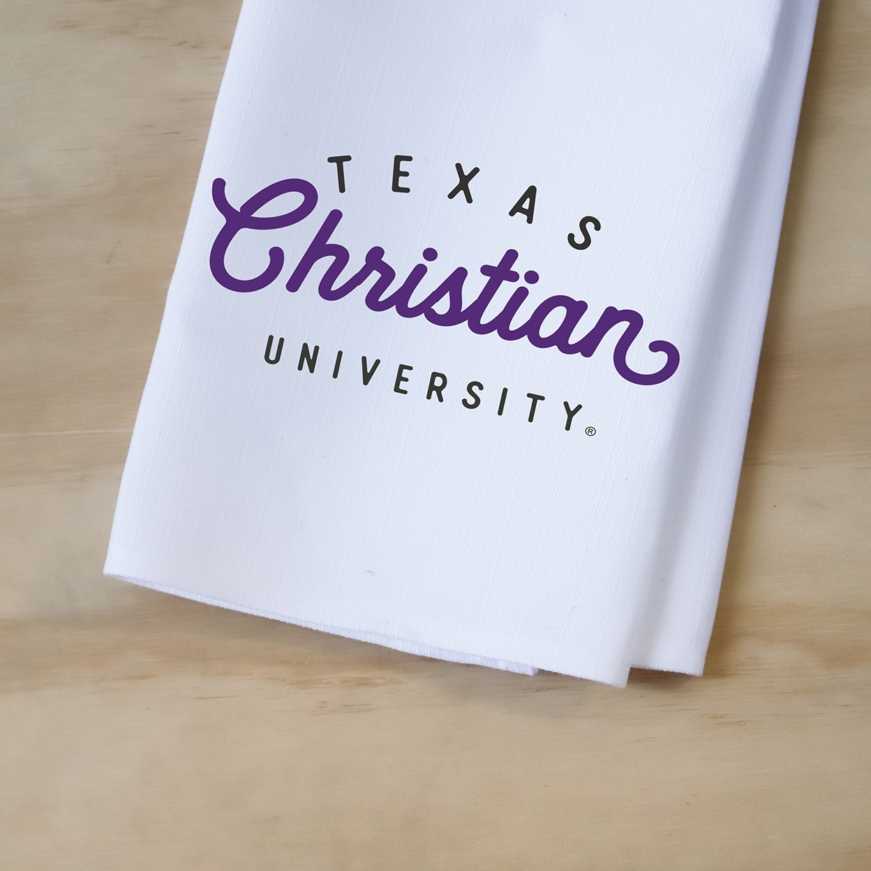 Heritage Texas Christian Tea Towel TCU0003TT