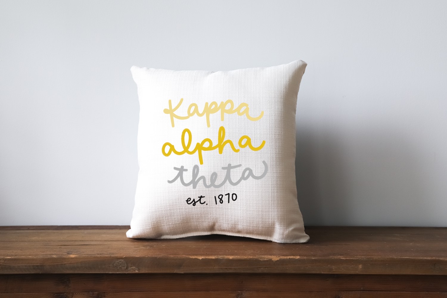 Handwritten Sorority Kappa Alpha Theta Pillow SOR0019-KAT