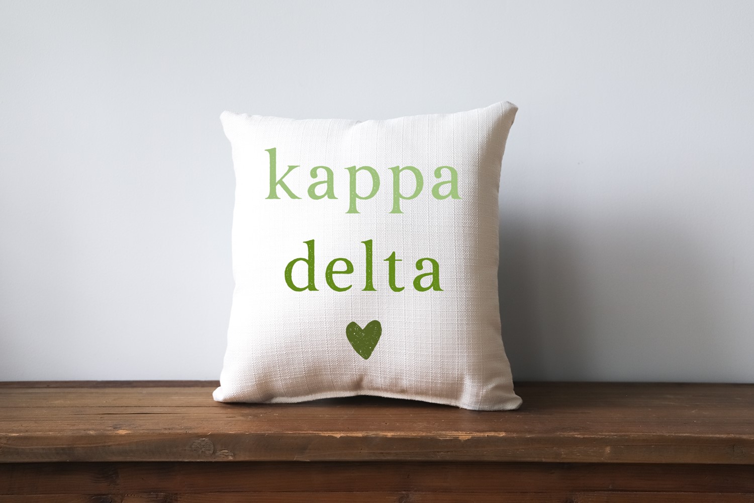 Heart Sorority Name Kappa Delta Pillow SOR0034-KD