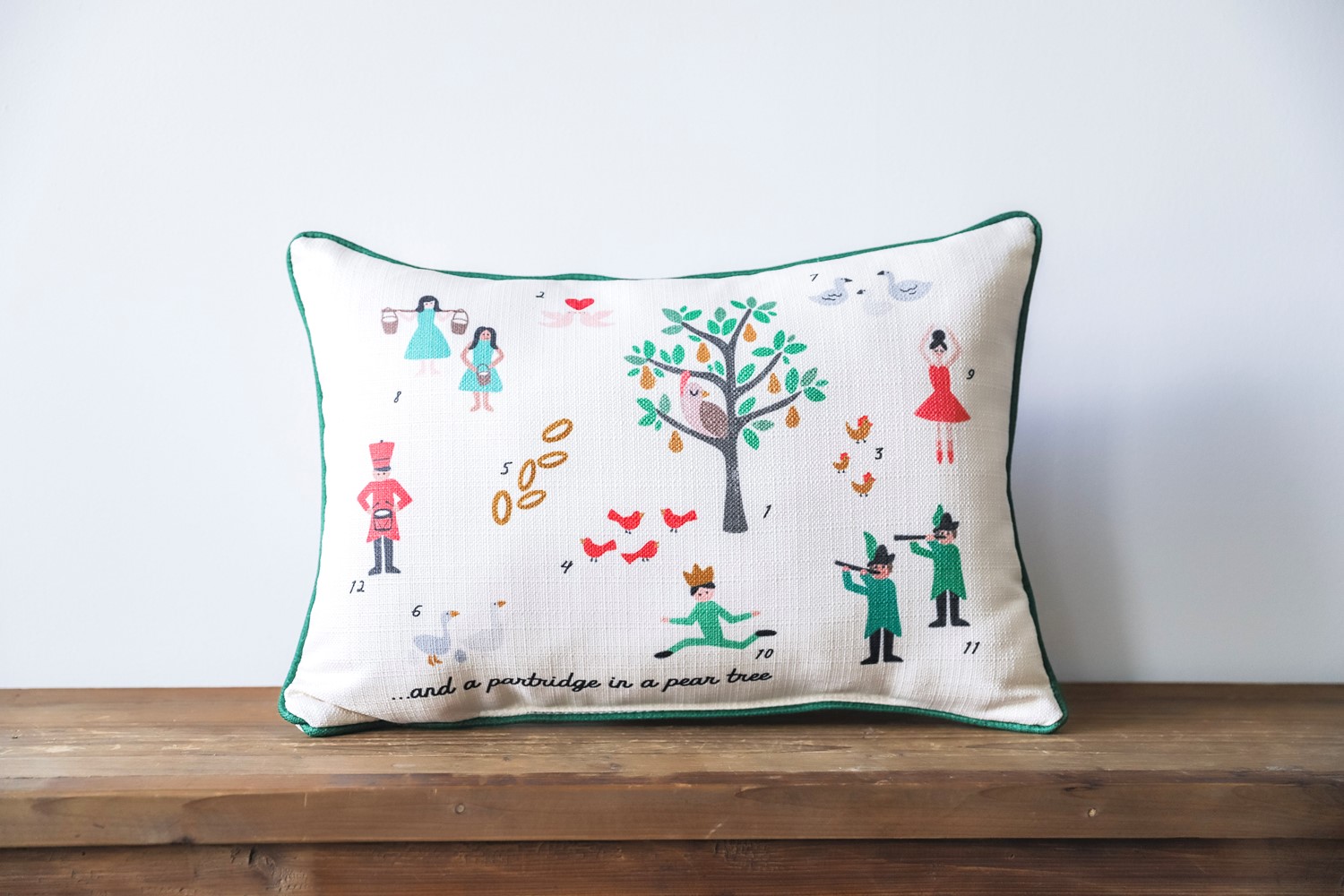 12 Days of Christmas Pillow