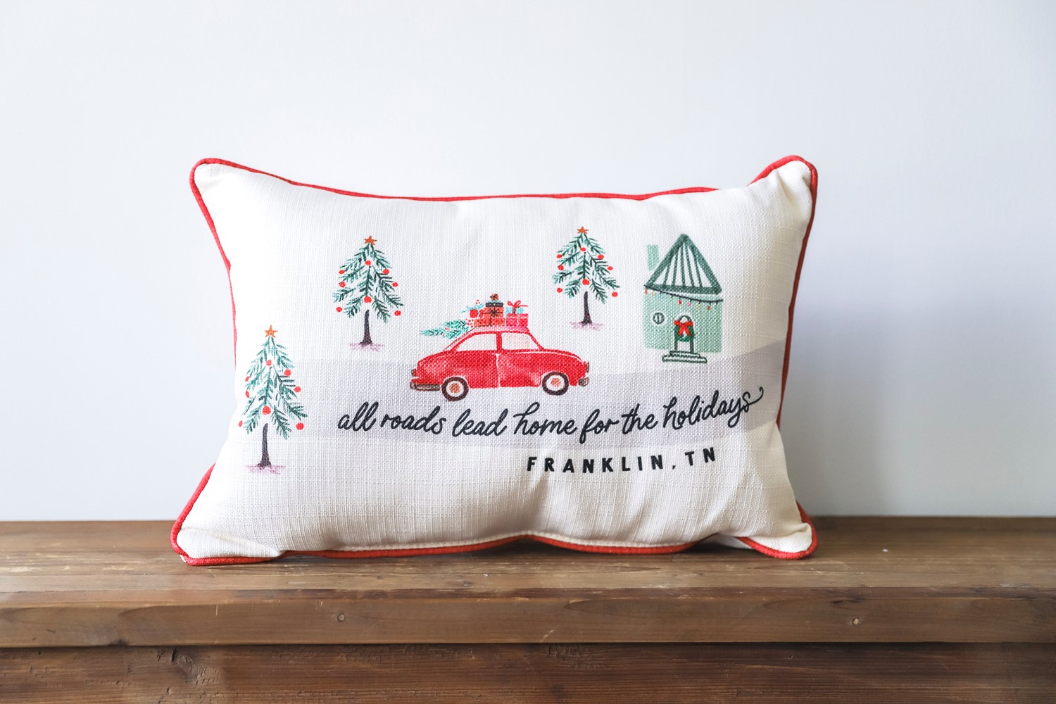 All Roads Lead to Hometown Holidays Pillow CHR0186