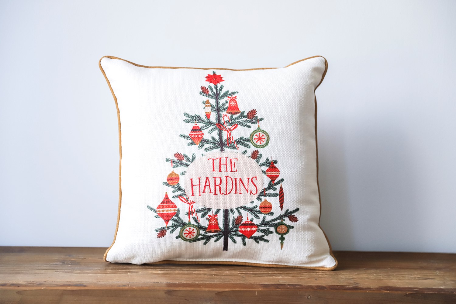 Woodland Deer Christmas Pillow | Little Birdie