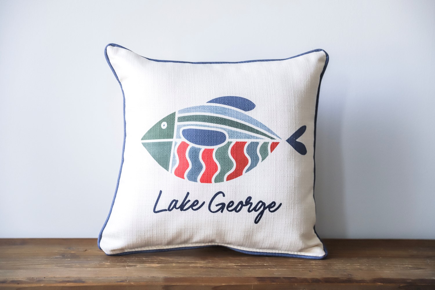 Colorful Fish Lake Name Pillow STE0725