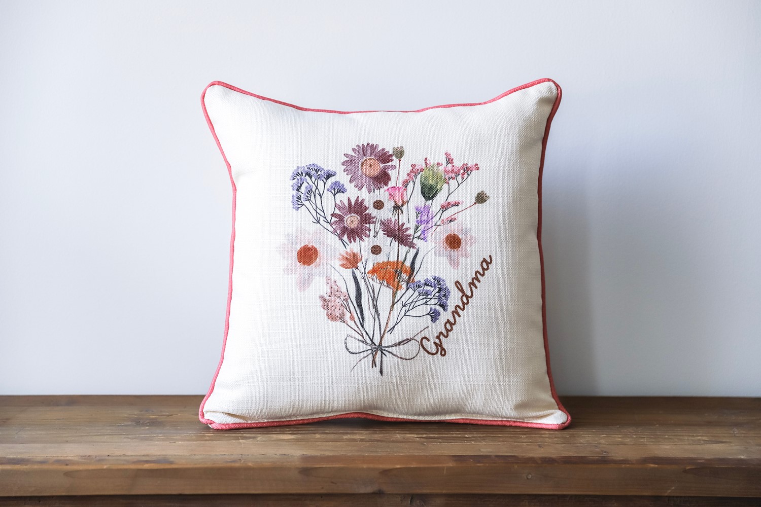 Name Drop Bouquet Pillow TXT0890