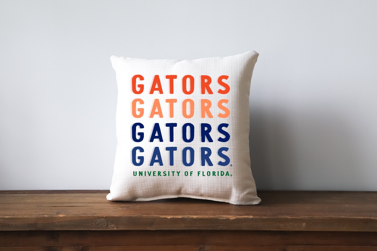 Mascot Gradient Florida Gators Pillow UF0006