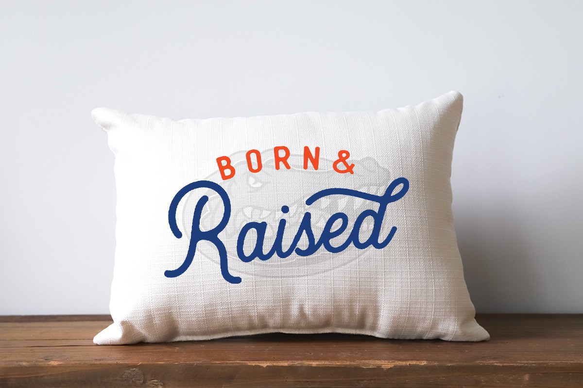 Florida Born & Raised Pillow UF0007