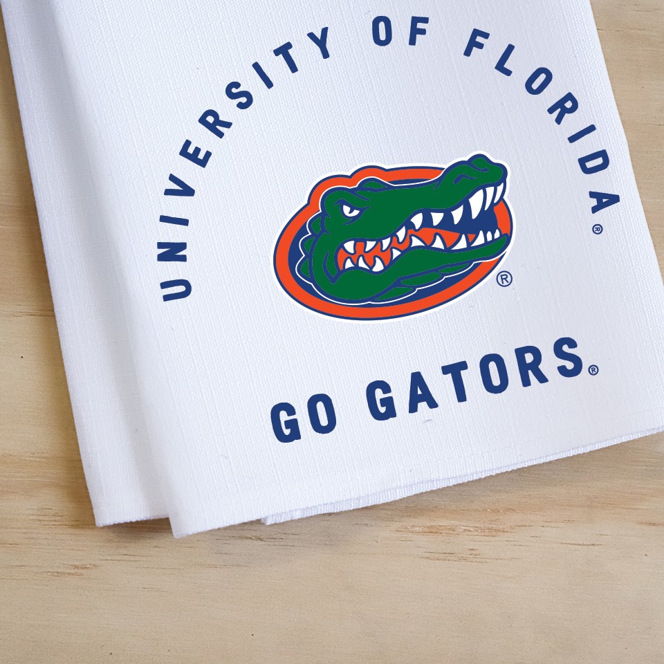 Collegiate Team Arched Florida Tea Towel UF0005TT