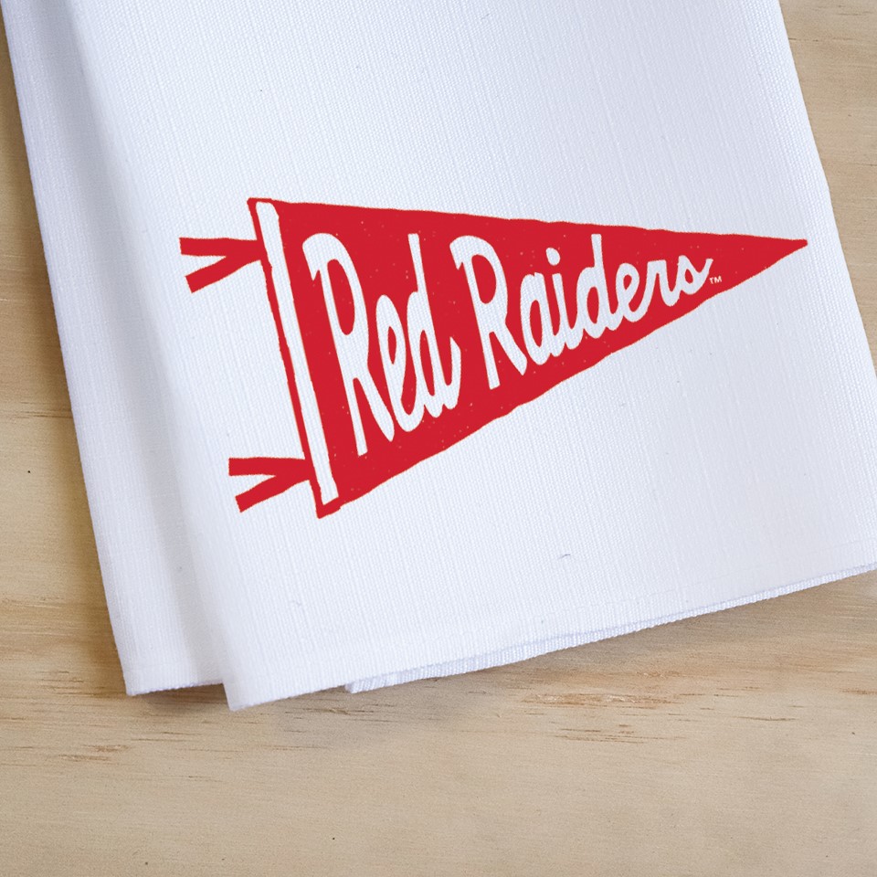 Texas Tech Pennant Tea Towel TECH0027TT