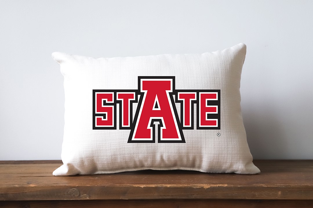 Arkansas State Block A-State Pillow ASU0004