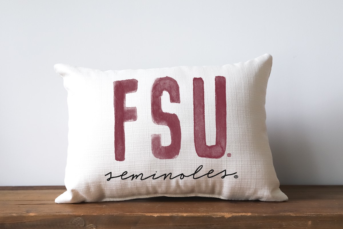 Collegiate Poster FSU Seminoles Pillow FSU0002