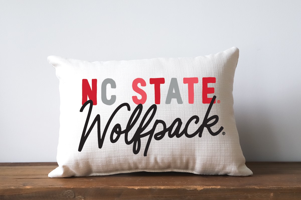 NC State Collegiate Tones Pillow NCSU0003