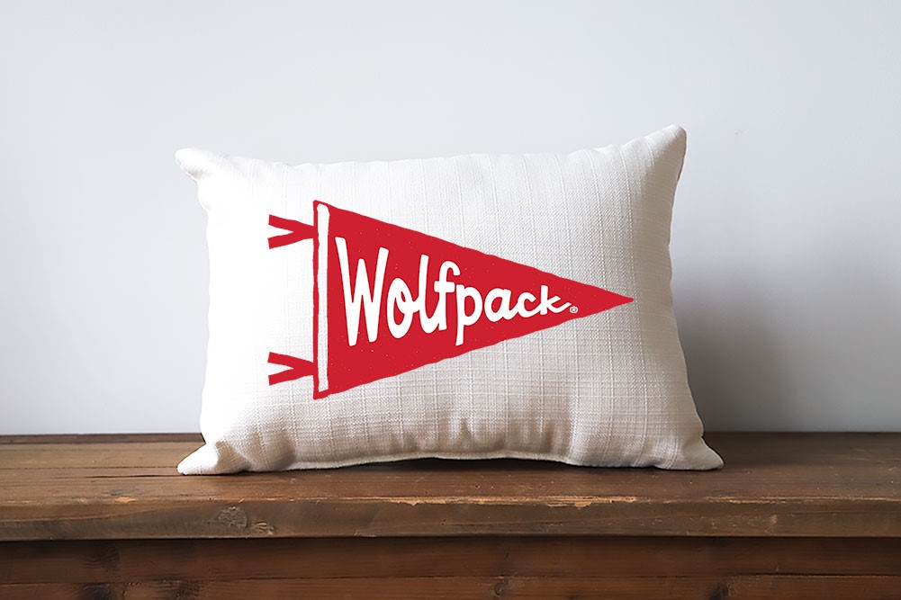 NC State Wolfpack Pennant Pillow NCSU0005