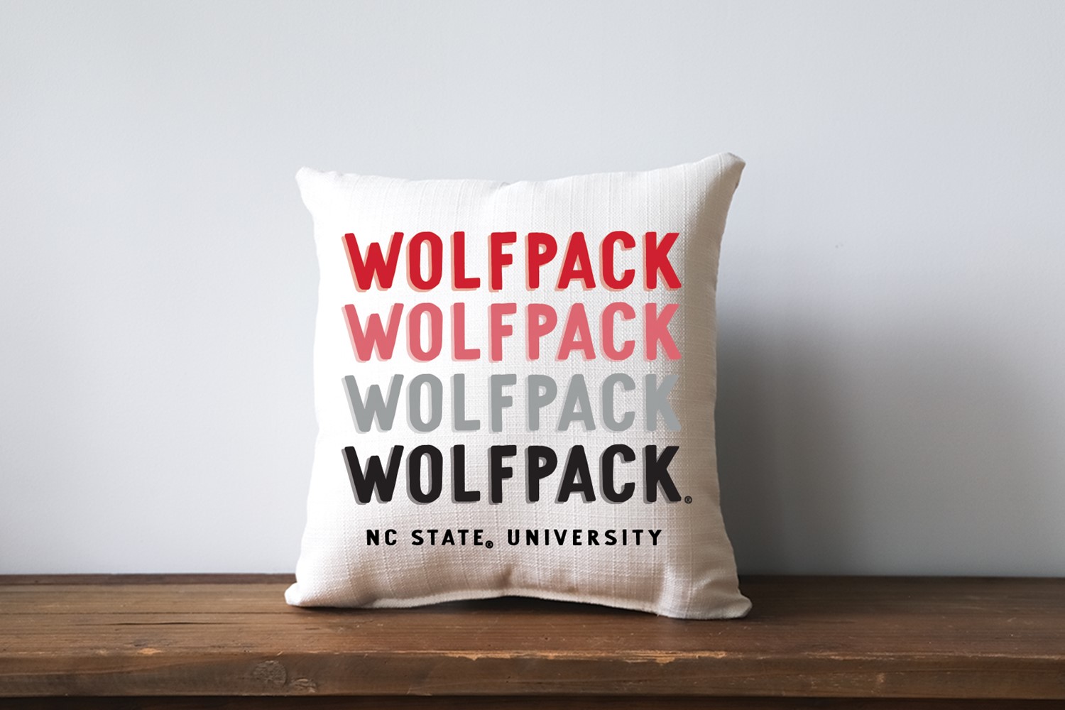 NC State Mascot Gradient Pillow NCSU0009