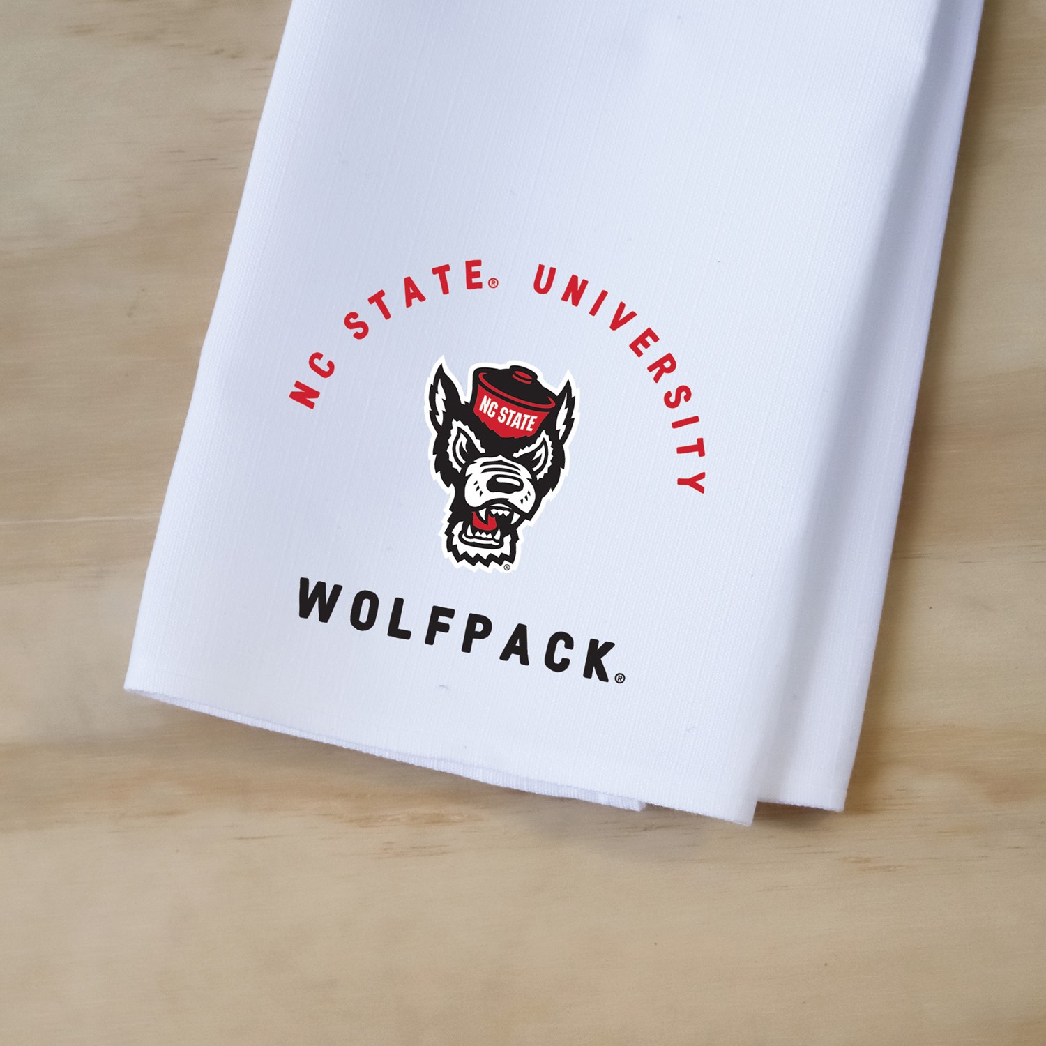 NC State Collegiate Team Arched Tea Towel NCSU0006TT