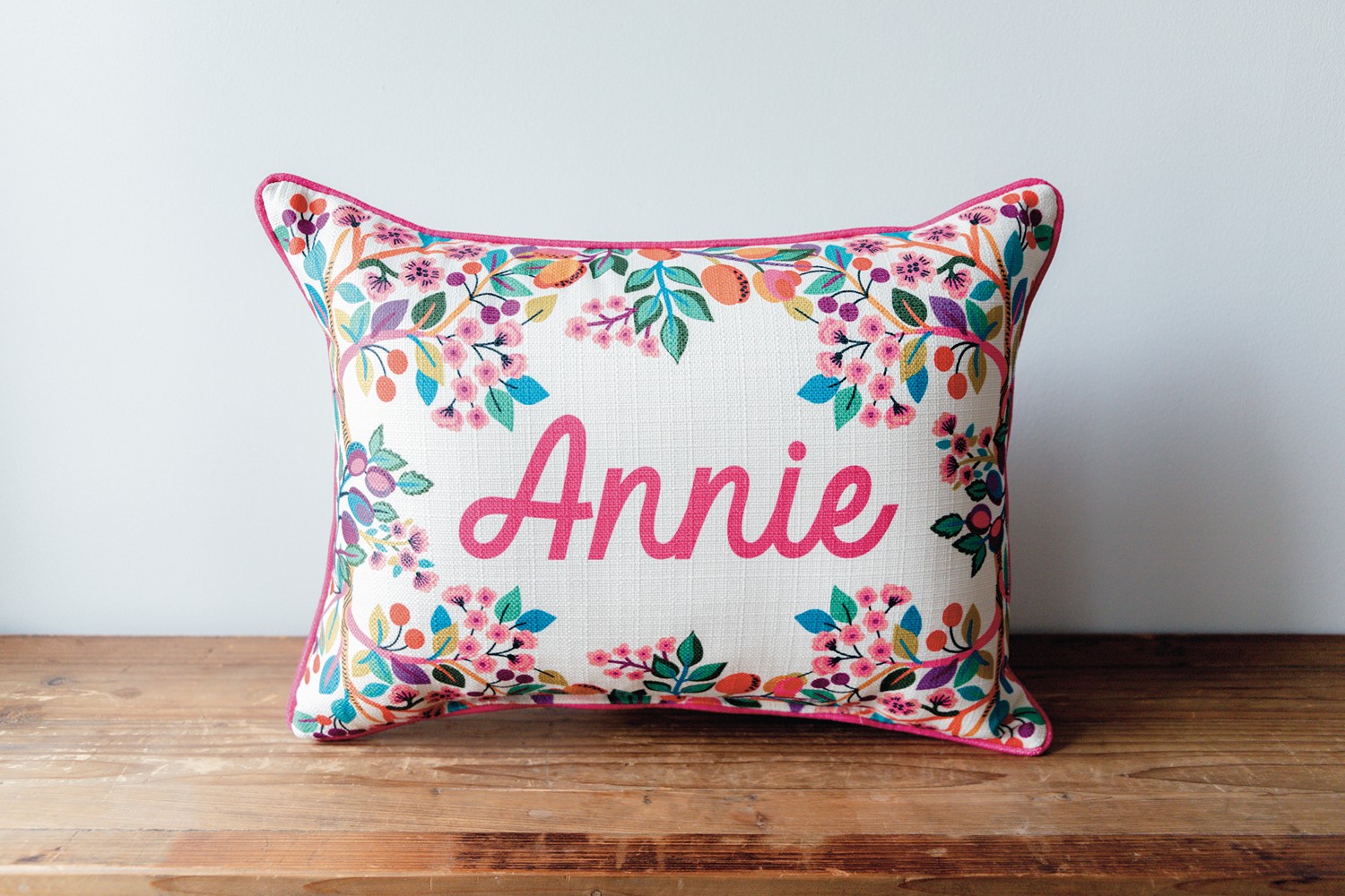 Fleur Girl Name Pillow CHI0174