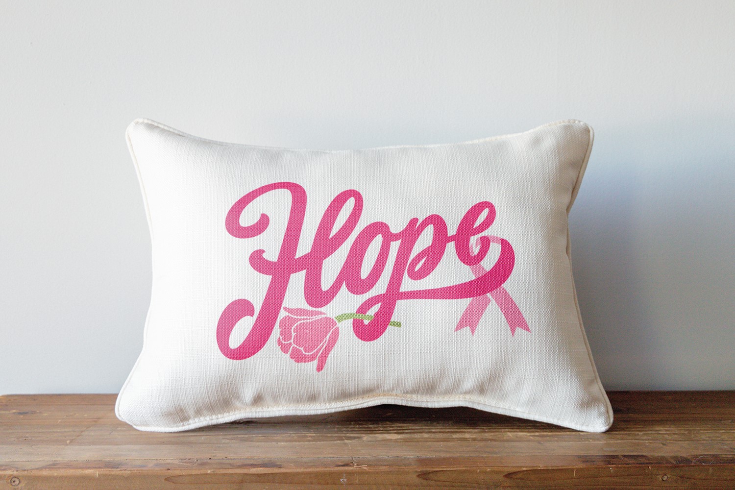 Floral Hope Pillow TXT0936