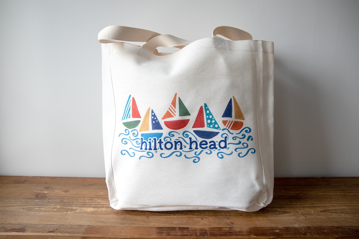 Floating Sailboats Tote TXT0964BAG