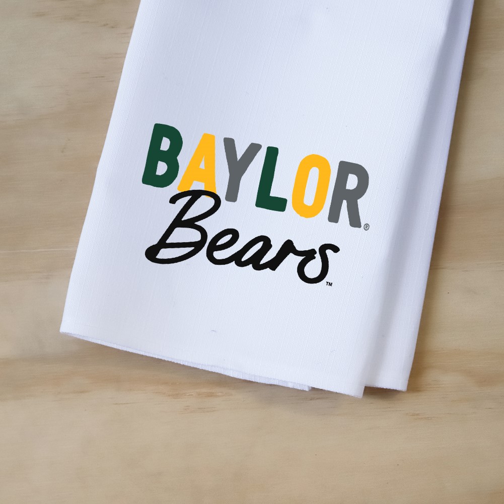 Baylor Collegiate Tones Tea Towel BU0004TT