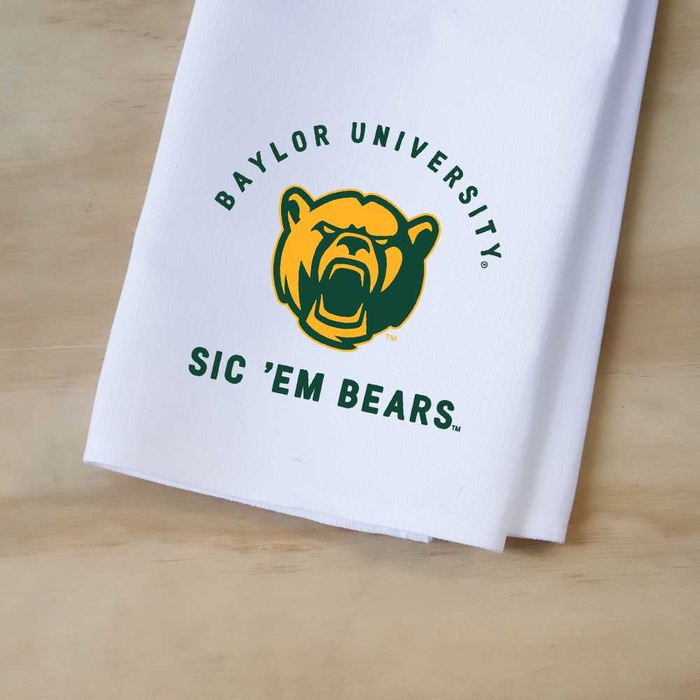 Baylor Collegiate Team Arched Tea Towel BU0006TT