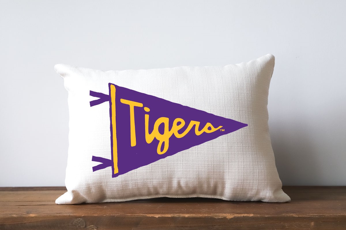 LSU Tigers Pennant Pillow LSU0032