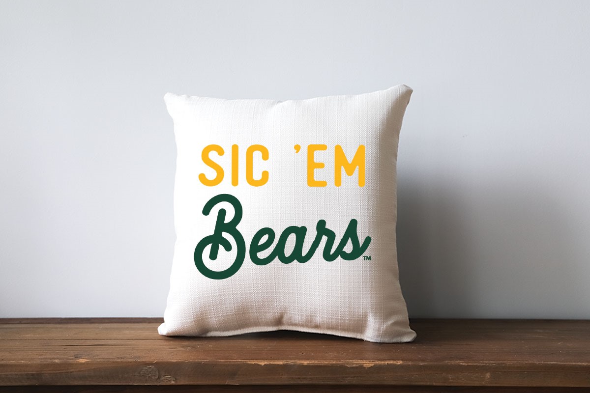Baylor Sic 'Em Heritage Pillow BU0022