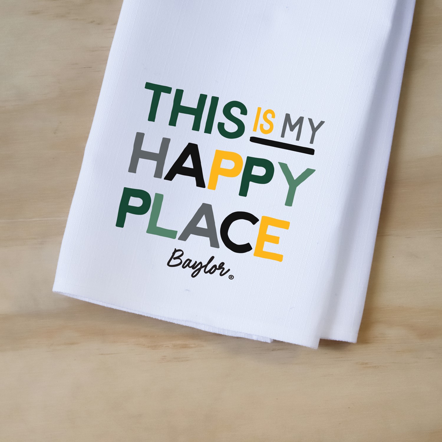 Baylor This is My Happy Place Tea Towel BU0010TT